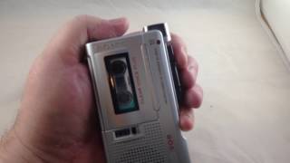 Sony M560V Clear Voice Plus MicrocassetteCorder Demo [upl. by Haibot400]