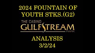 THE 2024 FOUNTAIN OF YOUTH STKSG2 ANALYSIS  3224 [upl. by Kariv]