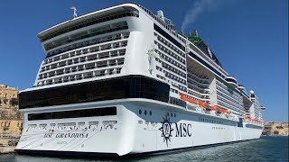 MSC Grandiosa Cruise Ship Walking Tour 4K [upl. by Blakely]