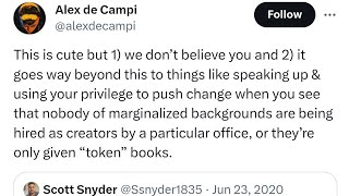 YEAH WHATEVER Imagine Buying Comic Books Created By Grown Men Who Are Afraid Of Alex De Campi [upl. by Kcirdlek]