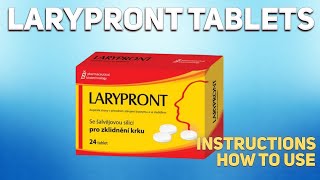 Larypront tablets how to use How and when to take it Who cant take Larypront [upl. by Ljoka]