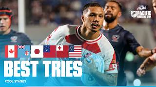 Terrific tryscoring  Pool Stages BEST tries  Pacific Nations Cup 2024 [upl. by Eeryk]