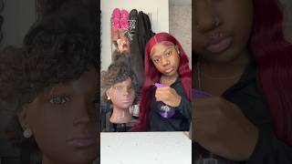 Vickey Cathey Does her mannequin hair for a school party 😱 shorts asmr [upl. by Kubiak454]