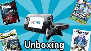 Wii U Unboxing  Games and Controllers [upl. by Karolyn803]