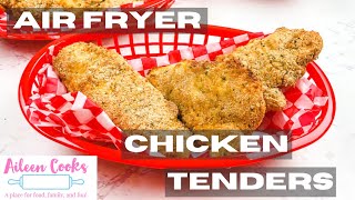 EXTRA CRISPY Air Fryer Chicken Tenders Recipe [upl. by Farland]