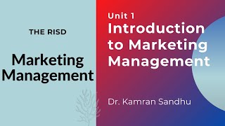 Introduction to Marketing Management in Urdu by Dr Sandhu [upl. by Nahgiem]