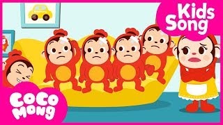 Five Little Monkeys Jumping On the Bed  Nursery Rhymes For Children  Cocomong Song For Kids [upl. by Barhos784]