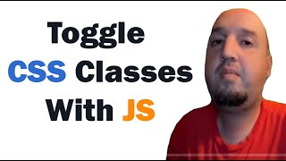 How to Toggle CSS Classes With JavaScript [upl. by Faxan633]