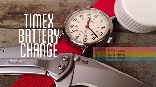 HowTo Change A Battery On A Timex Weekender Quartz Snap Caseback Watch With Household Items [upl. by Wakefield]