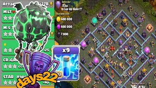 New lavaloon attack strategy with zap spell th15legend league attacks October days22clash of clans [upl. by Lennie771]