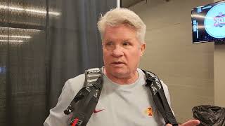 CFTV Bill Fennelly previews Big 12 semifinal matchup with Oklahoma [upl. by Aed]