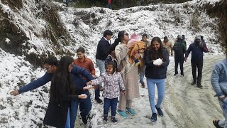 NAINITAL SNOWFALL  Second Snowfall of the Season  January 9 2022 [upl. by Naugal651]