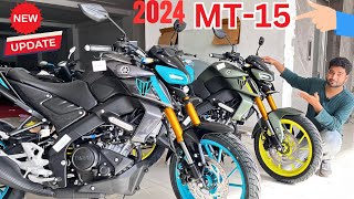 New Yamaha 150cc Mt15 2024 Model Launch 2 New Colour amp New Changes On Road Price amp New Features [upl. by Ahsyekal]