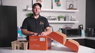 Livewire  Alarmcom  V729 Outdoor Floodlight Camera Unboxing [upl. by Lefty809]