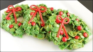 Christmas Cornflake Wreath Treats [upl. by Atteloc]