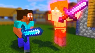 Herobrine vs Bobby1545  Minecraft Animation [upl. by Weikert]