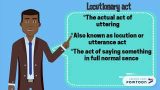 locutionary actillucutionary act and perlocutionary act [upl. by Joshuah]