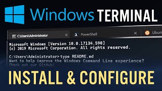 Windows Terminal Install and Configure [upl. by Eiznek]