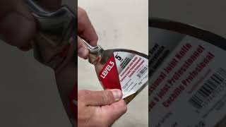 Pealing the sticker off my new LEVEL5Tools 5in stainless steel finishing knife ytshorts fyp [upl. by Eisen]