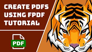 Create PDFs Using PHP FPDF Full Tutorial [upl. by Whitaker]