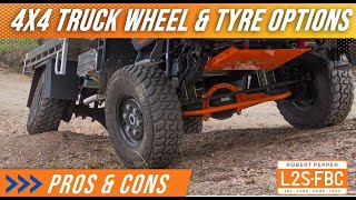 4x4 truck wheel amp tyre options  195 vs 17 35 vs 37 Fuso Canter Hino and more [upl. by Sankaran445]