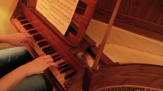 4 small pieces by Bach performed on a spinet [upl. by Cita205]