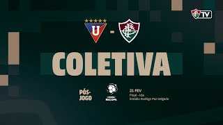 COLETIVA  LDU 1 x 0 FLUMINENSE  IDA  CONMEBOL RECOPA 2024 [upl. by Georgina]