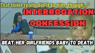 Interrogation Confession Woman Who Beat Her Partners Baby To Death americanfamilymurder [upl. by Attikram]