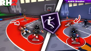 RH2 THE POWER OF HOF ANKLE BREAKER AND 99 BALL HANDLE Park Gameplay [upl. by Shurwood]