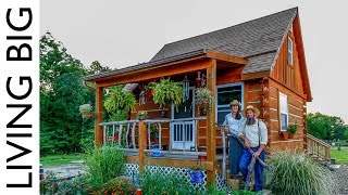 True OffGrid Homesteading in A Pioneer Style Cabin [upl. by Nilram]