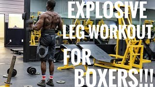 EXPLOSIVE LEG WORKOUT FOR BOXERS Stronger Knock Out Power amp Better Balance [upl. by Hollington]