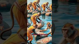 Ram setu bana diye 😲🚩 ayodhya ramsetu hanuman hanumanji jaishreeram [upl. by Okwu182]