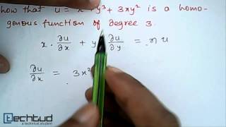 Mathematics Illustration on Eulers Theorem on Homogeneous Function [upl. by Memory716]