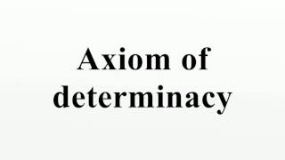 Axiom of determinacy [upl. by Arahas282]