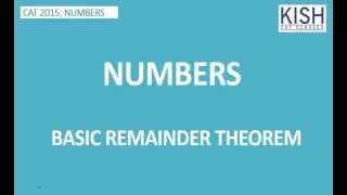 APPLICATION OF BASIC REMAINDER THEOREM [upl. by Gabbey]