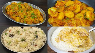 Delicious Aloo Recipes  Aloo Katliyan Aloo Masala Aloo Pulao and Biryani [upl. by Loughlin]