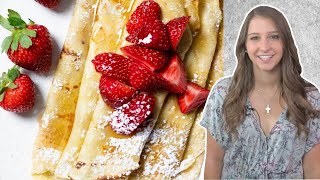 How to Make Honey Butter Crepes Palachinki from Bulgaria [upl. by Eednak21]