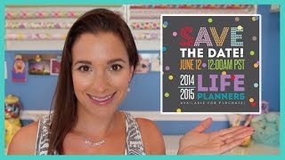 Erin Condren 201415 Life Planner Launch amp Giveaway [upl. by Senaj]