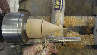 Woodturning   Beginners Project  A Christmas Tree [upl. by Wootan130]