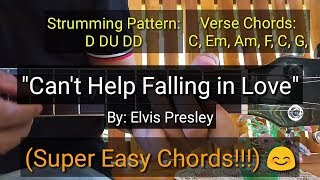 Cant Help Falling in Love  Elvis Presley Guitar Tutorial [upl. by Buckler]