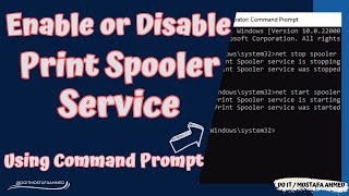 Enable or Disable Print Spooler Service on Windows 11 Using Command Prompt [upl. by Eneja]