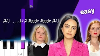 My Money Dont Jiggle Jiggle It Folds EASY PIANO TUTORIAL  Dance [upl. by Snow]