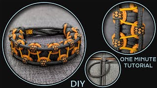 How to Make Paracord Bracelet Tying Lark’s Head Knots [upl. by Drescher60]