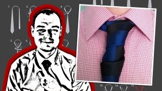 How To Tie a Glennie Double Necktie Knot [upl. by Nosak]