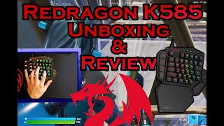 Redragon K585 Keyboard Unboxing Review and Test w Fortnite [upl. by Higginbotham]