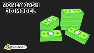 money cash game assets modeling in blender [upl. by Occir718]