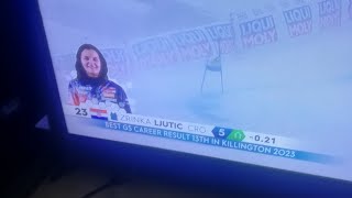 Zrinka Ljutic Veleslamom u skijanje 2023 Canada 🇭🇷🇨🇦 [upl. by Stanislaw656]