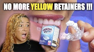 HOW TO REMOVE YELLOW STAINS FROM RETAINERS [upl. by Retniw]