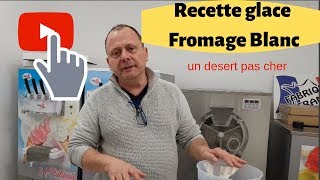 recette desert avec machine à glace à litalienne glace fromage Blanc [upl. by Oballa]