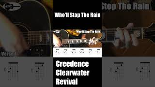 Who ll Stop The RainCCR Creedence Clearwater Revival Guitar Chords Shorts [upl. by Ausoj36]